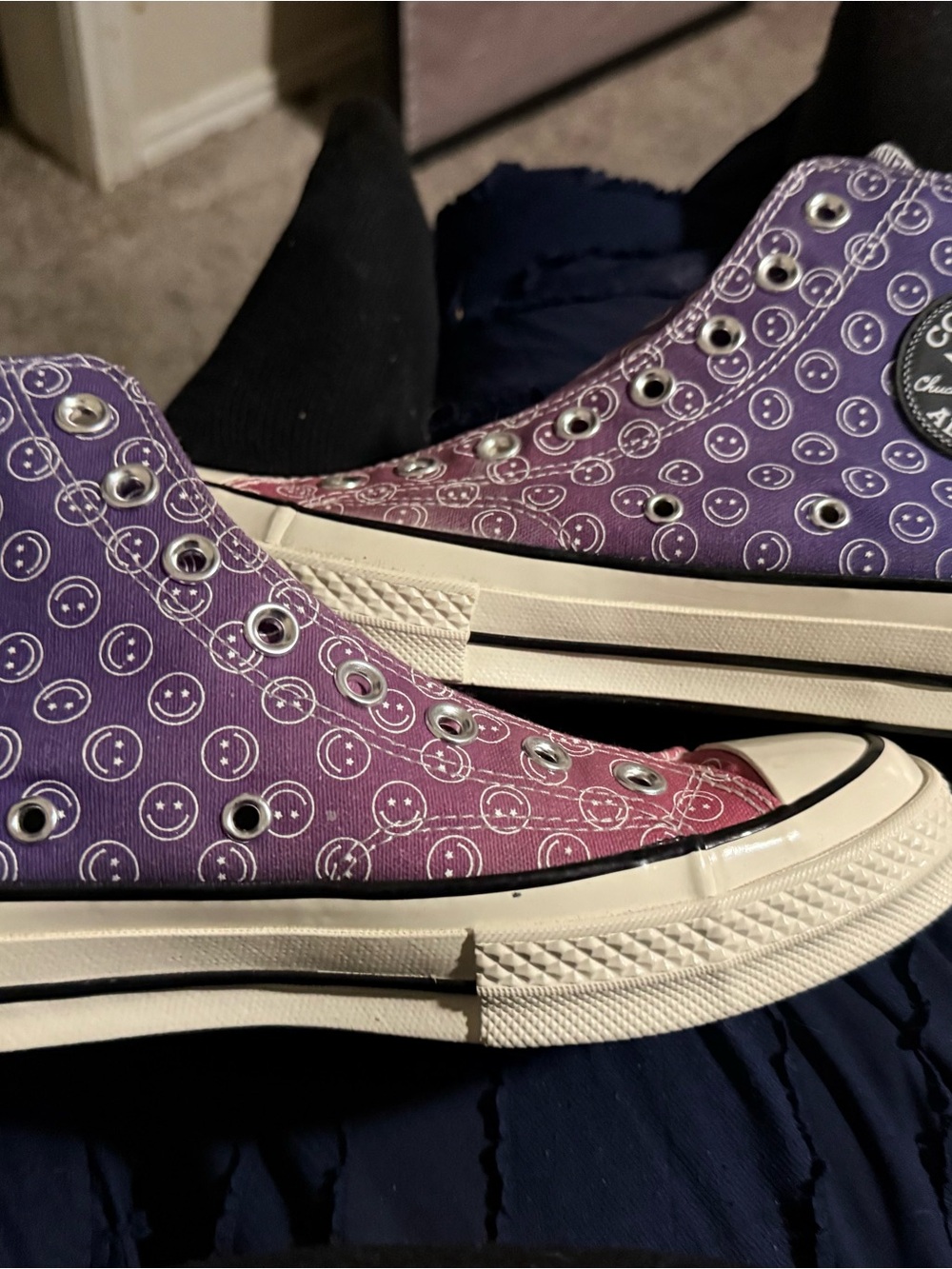 Converse Chuck 70 Happy Camper Gradient Purple High Top Men’s 7 Women’s 9 - Picture 2 of 13